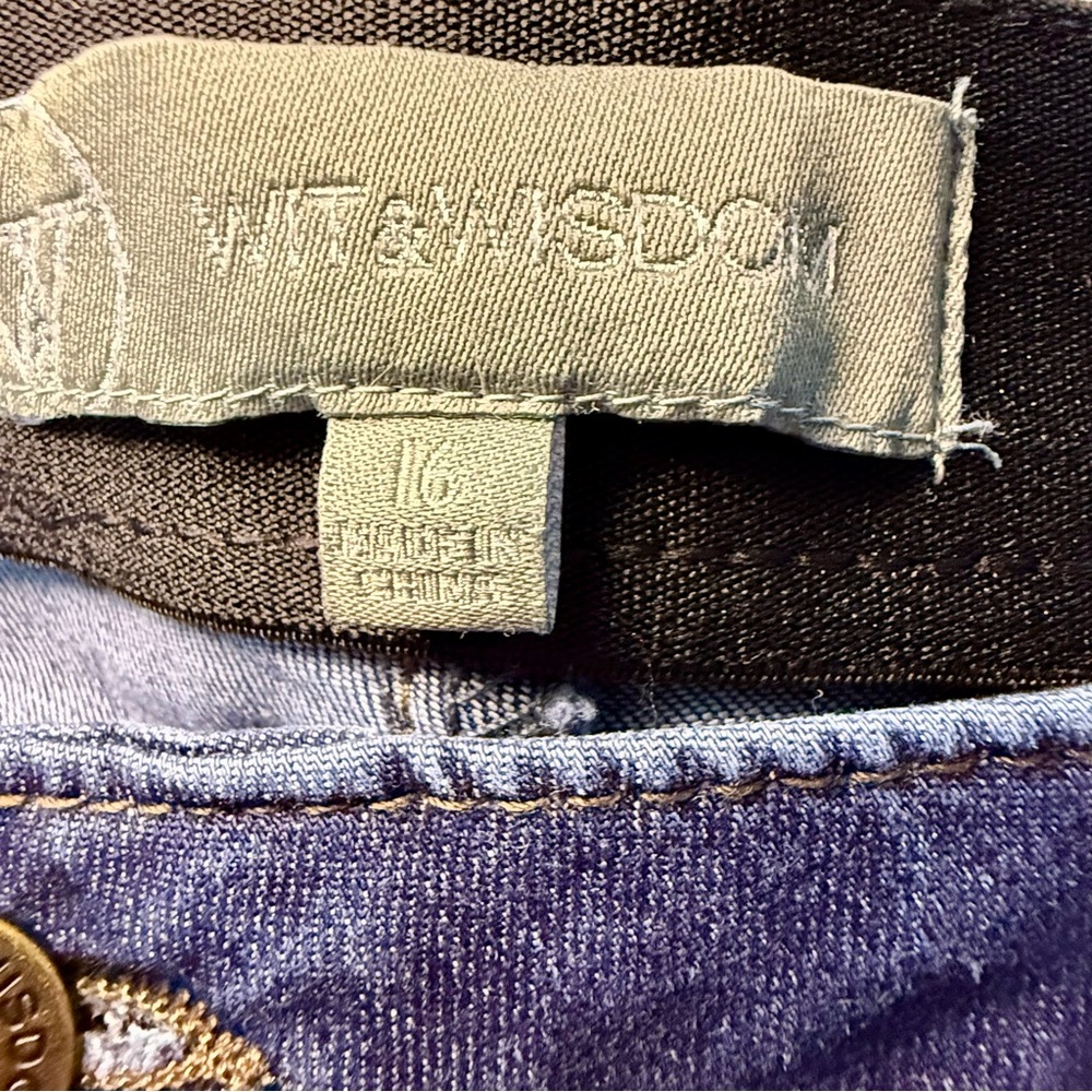 Wit & Wisdom Ab-solution Skinny Ankle Jeans - Size 16 - Picture 2 of 8